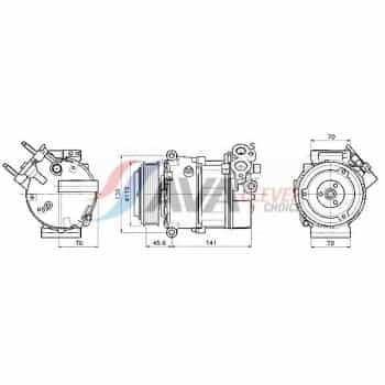 Compresseur, climatisation AUAK354 Ava Quality Cooling