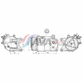 Compresseur, climatisation DNAK488 Ava Quality Cooling