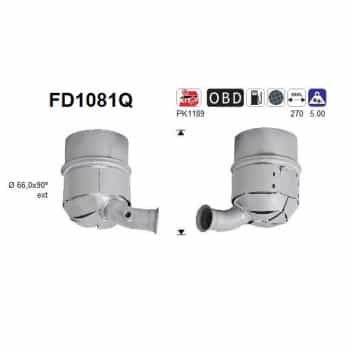 Filtre à particules / à suie, échappement FD1081Q AS