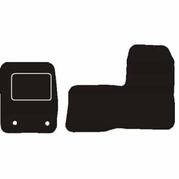 Tapis de voiture adaptés pour Ford Transit Custom double. ensemble avant de cabine 2012