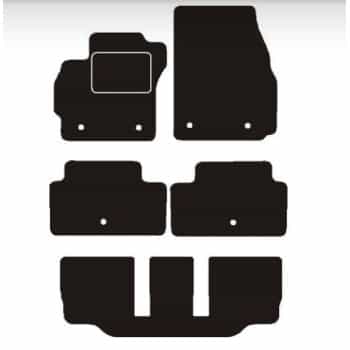 Tapis de voiture adaptés à Mazda 5 7 places 2005 - 2010 (anneaux d'origine inclus)