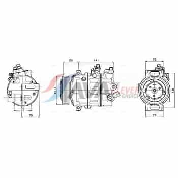 Compresseur, climatisation VNAK446 Ava Quality Cooling