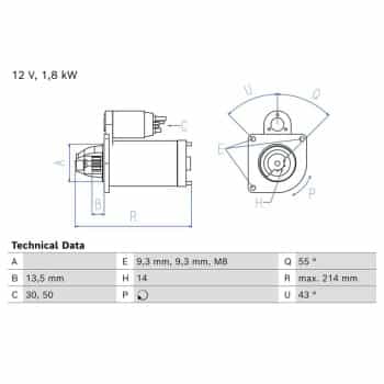 Démarreur / Démarreur 0 986 026 400 Bosch