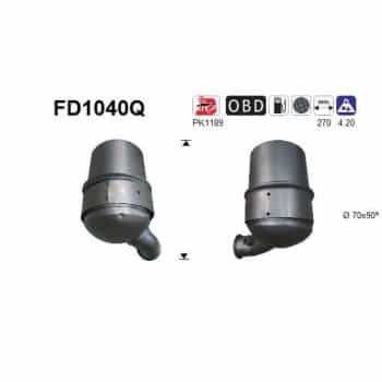 Filtre à particules / à suie, échappement FD1040Q AS