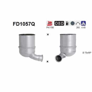 Filtre à particules / à suie, échappement FD1057Q AS