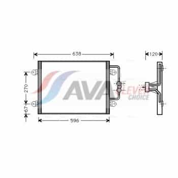 Condenseur, climatisation RTA5256 Ava Quality Cooling