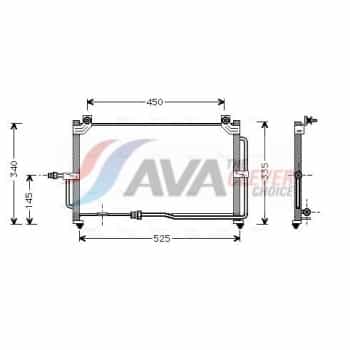Condenseur, climatisation DW5028 Ava Quality Cooling