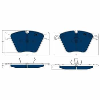 Jeu de plaquettes de frein, frein à disque