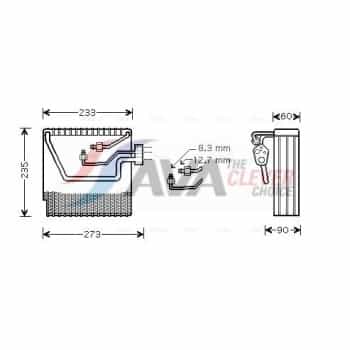 Evaporateur climatisation