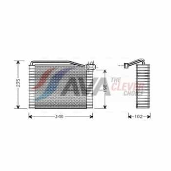 Evaporateur climatisation