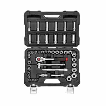 Jeu de 44 douilles combinées à tête cylindrique et étoile, 3/8 po, 6 pans