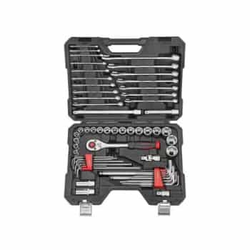 Jeu de douilles et clés Force 1/2" 6 pans, 62 pièces