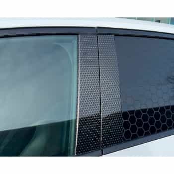 Autocollant Foliatec Design pour montant B – Lot de 2, 24,5 x 54,5 cm – Noir brillant