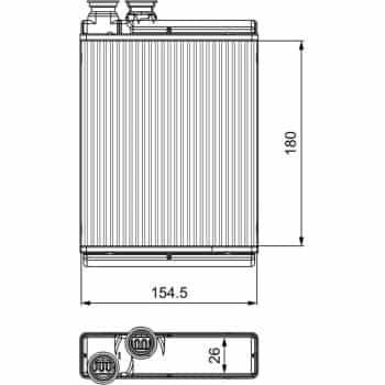 Radiateur de chauffage, chauffage intérieur