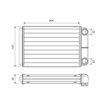 Radiateur de chauffage, chauffage intérieur