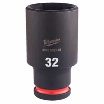Douille à chocs Milwaukee SHOCKWAVE™ 1/2" de long 32 mm - 1 pièce