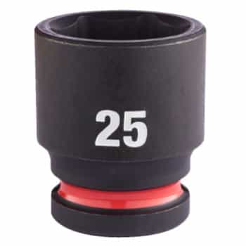 Douille à chocs Milwaukee SHOCKWAVE™ 1/2" courte 25 mm - 1 pièce