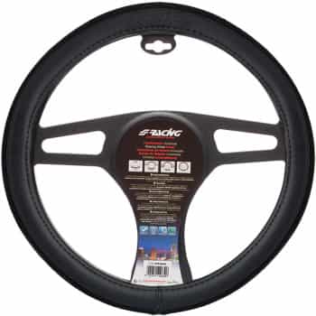 Housse de volant Simoni Racing 500 - Noir, similicuir/coton - 37-39 cm
