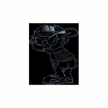 Autocollant Bad Boy II - noir - 14.5x11.5cm