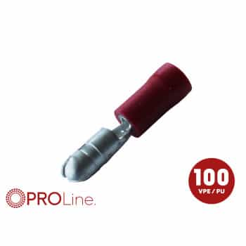 Cosses de câble 0,5 x 1,5 mm rouges (100 pièces) ACV PROLine