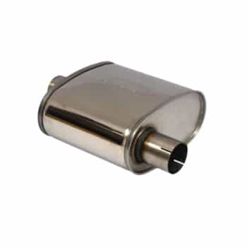 Silencieux ovale en acier inoxydable