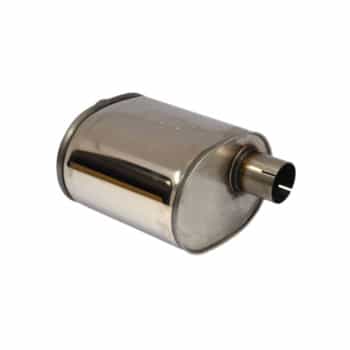 Silencieux ovale en acier inoxydable