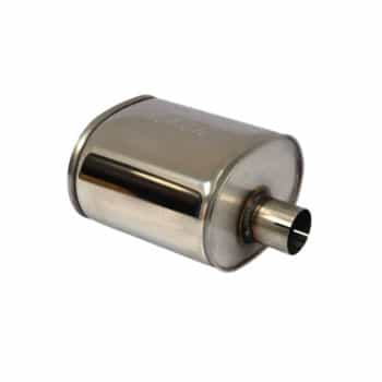 Silencieux ovale en acier inoxydable