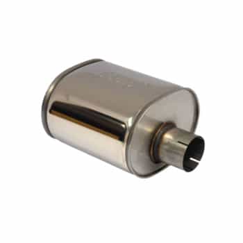 Silencieux ovale en acier inoxydable