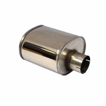 Silencieux ovale en acier inoxydable