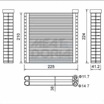 Évaporateur, climatisation