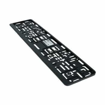 Support de plaque d'immatriculation Carpoint Cliquez + Bordure de texte