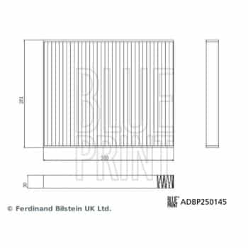 Filtre intérieur ADBP250145 Blue Print