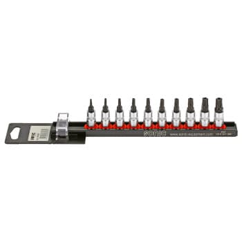 Bitdopset 1/4 ", TS 5 côtés 10 pièces sur rail