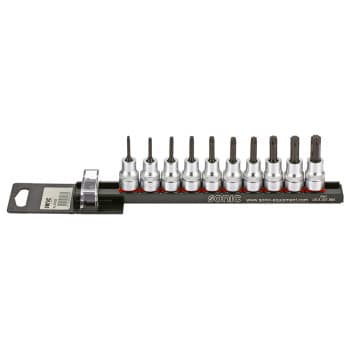 Bitdopset 3/8 ", TX 10 pièces sur rail