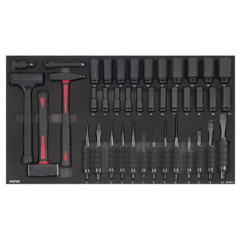 Jeu de 40 burins, marteaux et pistolets SFS Jumbo