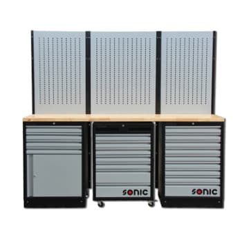 Configuration MSS 26 "/ 34" avec 20 tiroirs avec dessus en bois