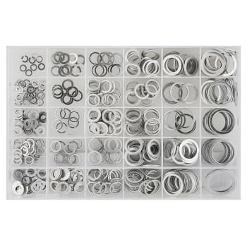 Assortiment de bagues d'étanchéité en aluminium 300 pièces