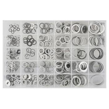 Assortiment de bagues d&#39;étanchéité en aluminium 300 pièces