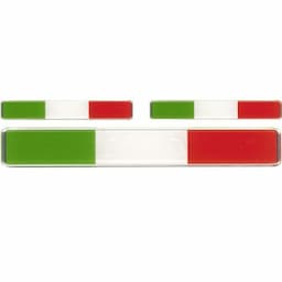 Autocollant 3D &#39;&#39;Drapeau Italie&#39;&#39; 3pcs.