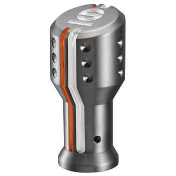 Pommeau de levier de vitesse Sparco 'Settanta' - Noir + Aluminium/Blanc/Orange