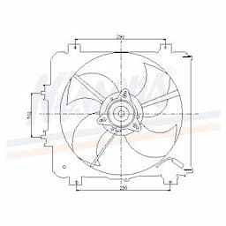 Ventilateur, condenseur de climatisation