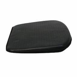 Coussin de siège de luxe, aspect cuir, noir