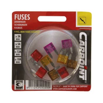 Assortiment de mini fusibles 9 pcs