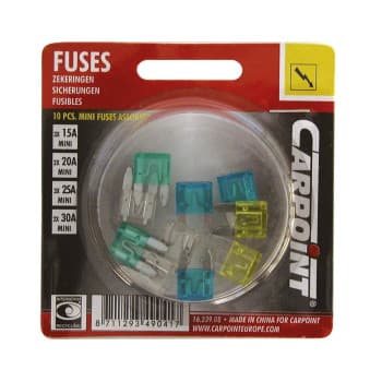 Assortiment de mini fusibles 10pcs