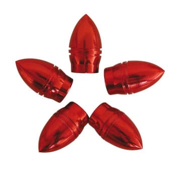 Bouchons de valve 5 pcs. rouge balle