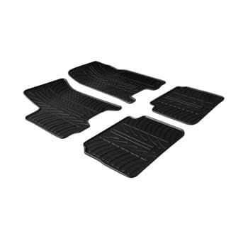 Tapis en caoutchouc adaptés pour Chevrolet Aveo 2006-2011 (T-Design 4 pièces)