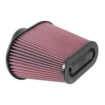 Filtre K & N universel ovale / conique Raccord 94 mm Raccord 222 mm x 140 mm Dessous, 162 mm x 81 mm Dessus 178 mm H