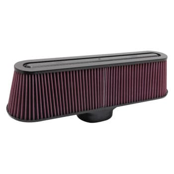 Filtre universel ovale / conique K & N avec raccord ovale 106 mm x 84 mm, sol 476 mm x 127 mm, 425 mm x