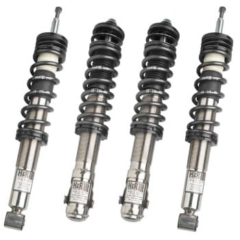 Jeu de Amortisseur + ressort prémonté TwinTube en acier inoxydable H & R BMW Serie 3 E46 4 cylindres 2 roues motrices 4