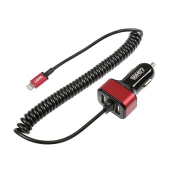 Ligne rouge prise allume 12/24 volts USB